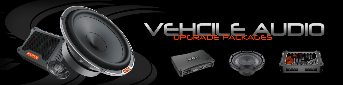 Vehicle audio upgrade packages