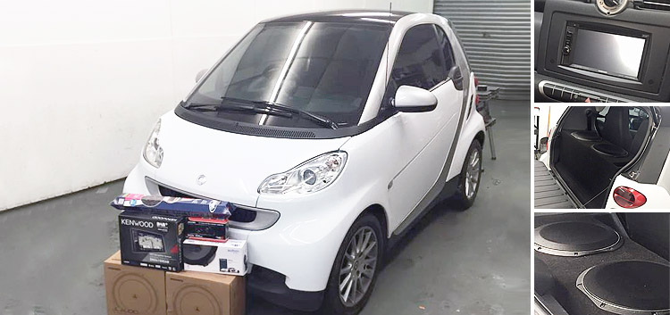 Smart car with audio upgrade 