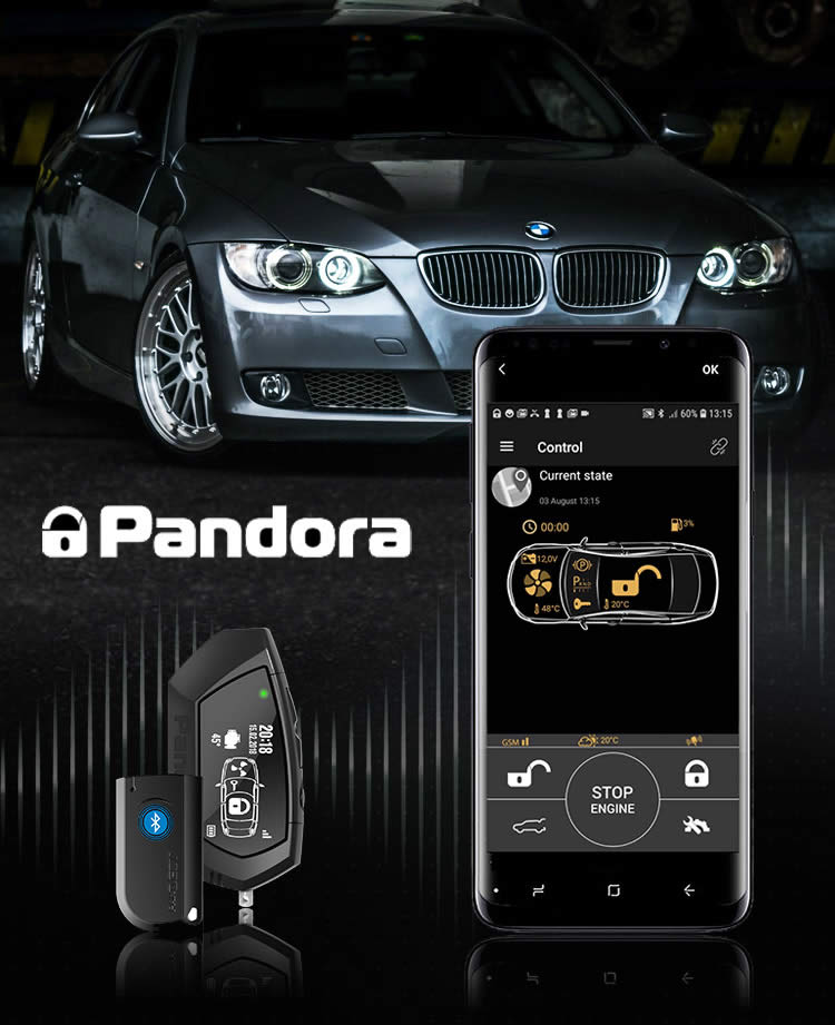 Pandora Alarms and immobilisers for your vehicle, Coulsdon Surrey London UK
